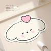 Cute Cartoon Anti-Slip Diatom Mud Bathroom Mat - Water Absorbent Foot Pad for Toilet Door