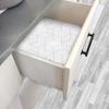 HaoHome Geometric Hexagon Silver Peel and Stick Wallpaper Removable Self Adhesive Wallpaper Vinyl Film Shelf Paper & Drawer Line