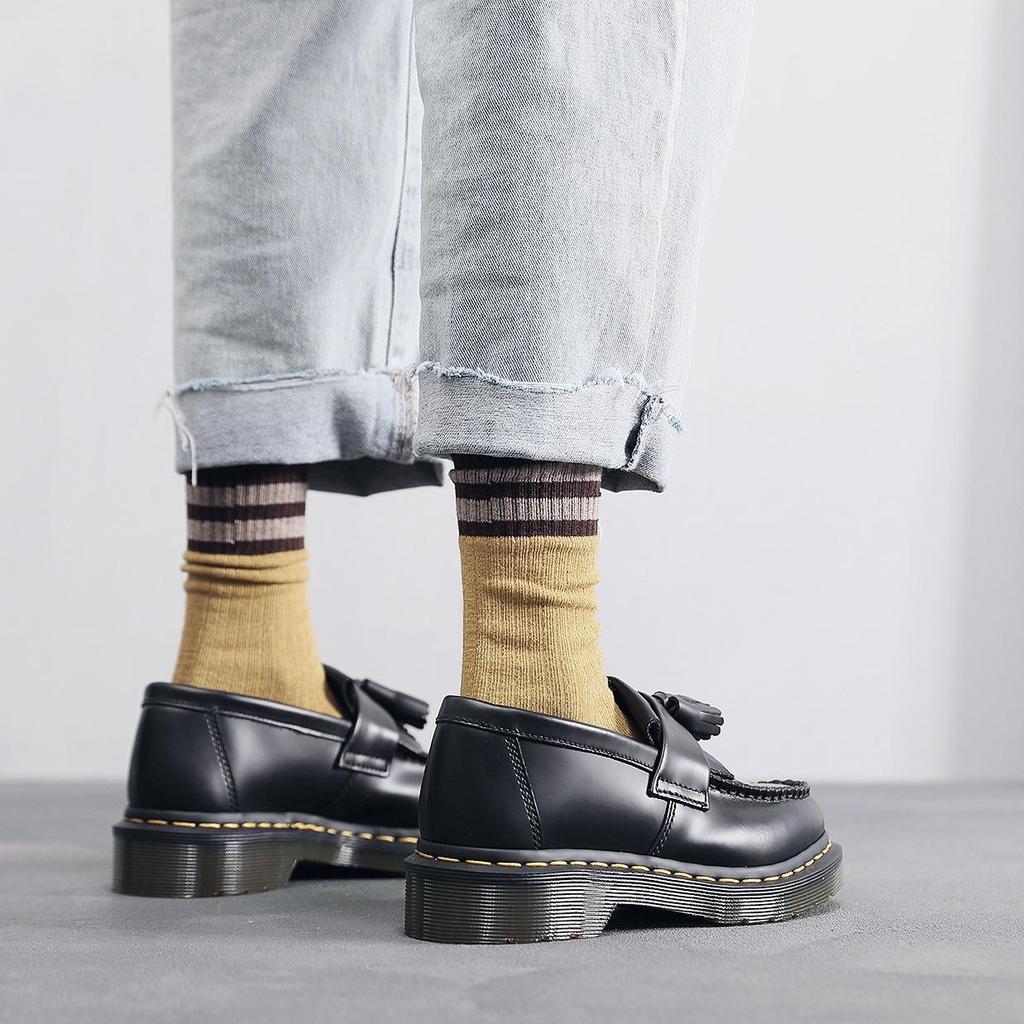 Tassel loafers women's leather low-top small leather shoes women's British style fashion student style round head casual shoes