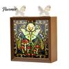 Romantic Warm Light Decor DIY Acrylic Puzzles Night Light, Hand-Assembled Jigsaw Lamp with Butterfly Decor, Atmosphere for Room Creative Handmade LED