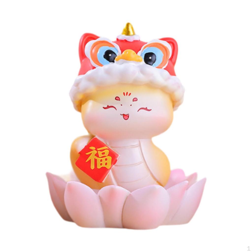 Chinese Year Snake Figurine Lunar Decor Collectible, Lovely Centerpiece, Spring