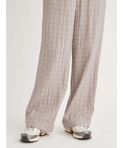 Emi 13WFP251070GRY0 Semi-Sheer Pajama-Like Pants,