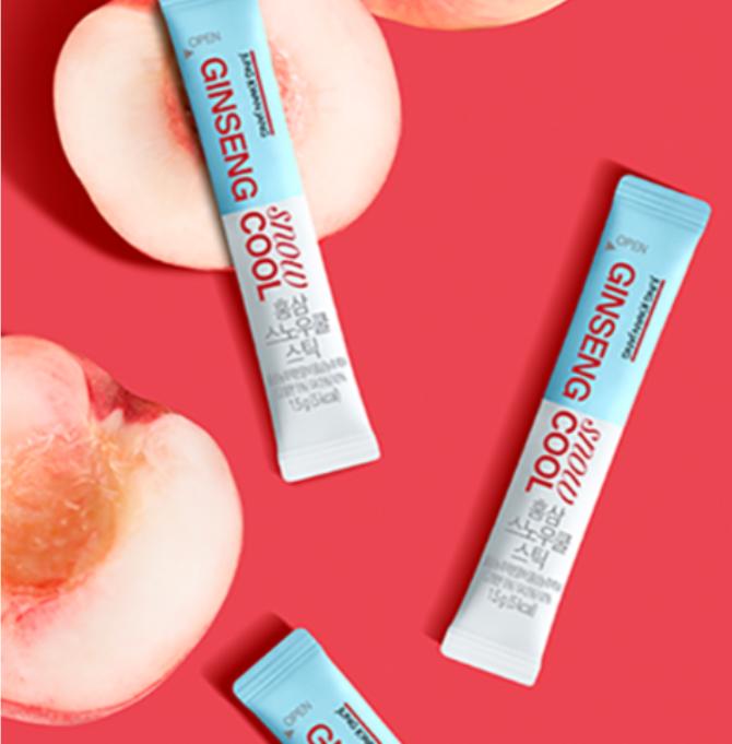 CheongKwanJang Red Ginseng Snow Cool Stick 10p, 15g | Refreshing Ginseng Stick