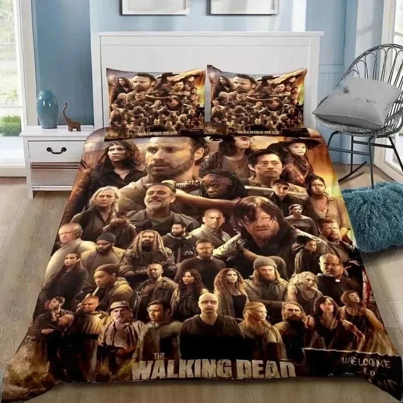 Hot TV Bedding Set Walking Dead Daryl Dixon Wings Single Twin Full Queen King Size Bed Set Adult Boys Bedroom 3D Print
