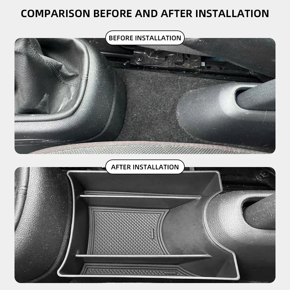 Für Volkswagen VW Up Skoda Citigo Seat Mii 2013 - 2025 Mittelkonsolen-Aufbewahrungsbox Schalen-Tablett Organizer Innenraumzubehör