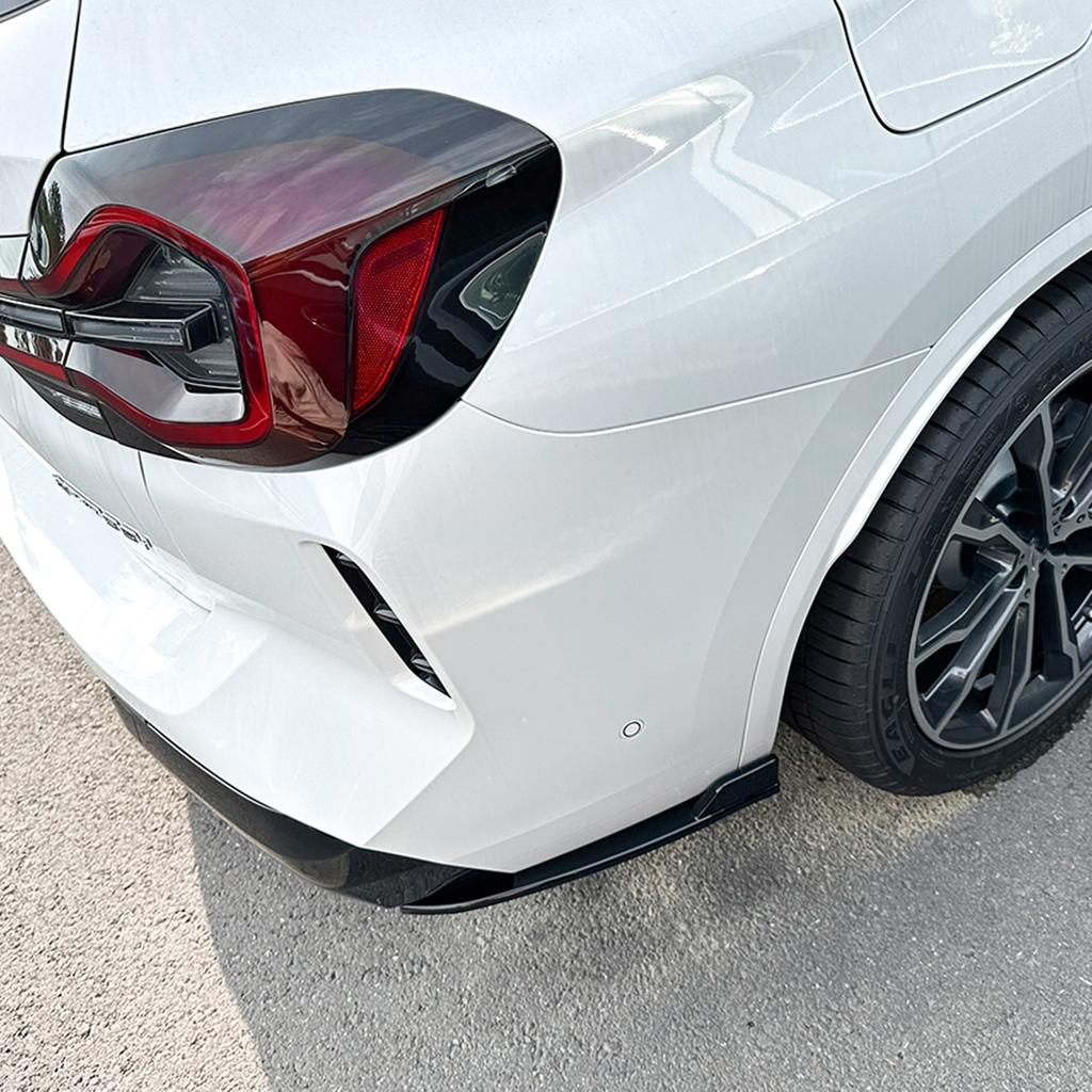 For BMW X3 G01 LCI M Sport 2022-2023+ Rear Bumper Side Corner Cover Spoiler Trim Boot Splitter Plate Protection