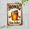 Vintage Bees & Honey Metal Tin Sign for Kitchen Farm Interior Decor