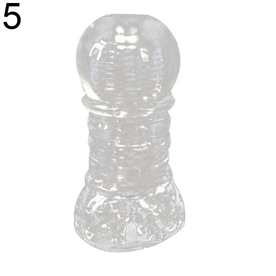 Giocattolo del sesso per l'allenatore del pene degli uomini della tazza dell'aereo del masturbatore del silicone molle trasparente