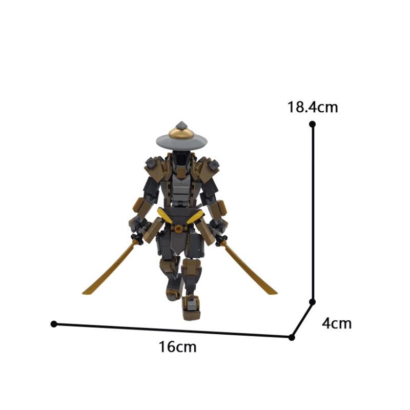 Building Block Compatible, Ronin Samurai Mecha, Toy Building Block Model Small Ornament Boy