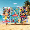 C-Caillou-S Toalha Microfibra Toalha de Praia, Secagem Rápida, Sem Areia, Fibra Ultrafina, Super Macia.