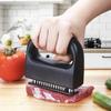 48-Needle Stainless Steel Meat Tenderizer - Ring-Shaped Steak and Pork Chop Muscle Piercer