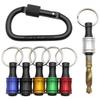 6pc Color Keychain Quick Change Extension Rod 1/4 Hexagonal Handle Screwdriver Head Quick Release Sleeve Conversion Rod Tool Set
