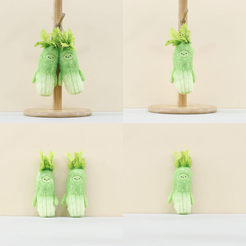 Plush Pendant Celery Toy With Short Pile Stuffed Animal Keychain Gift For Kids
