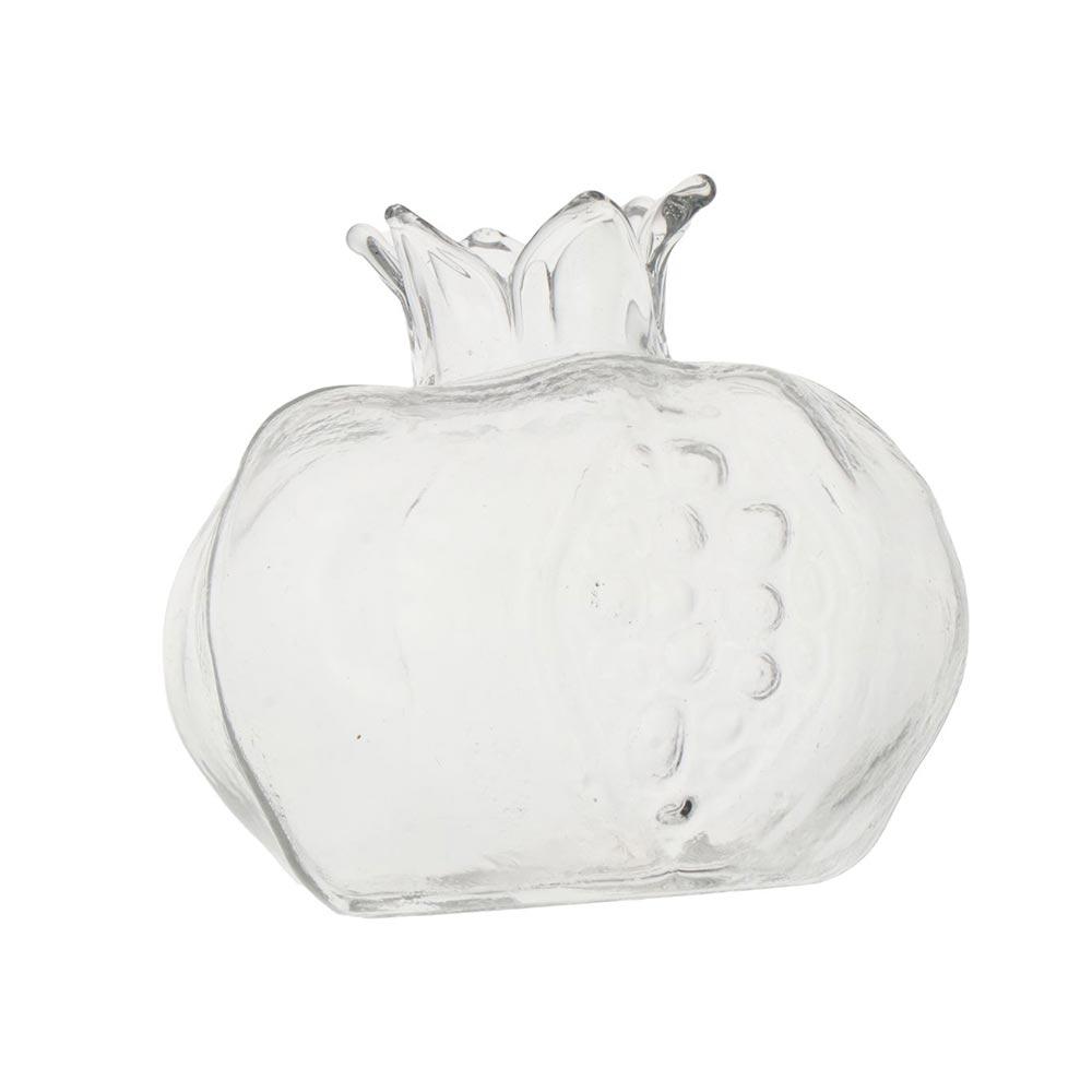 Vasă din sticlă cu rodie transparentă vază cu fructe roșii vază cu flori hidroponice creative pentru desktop