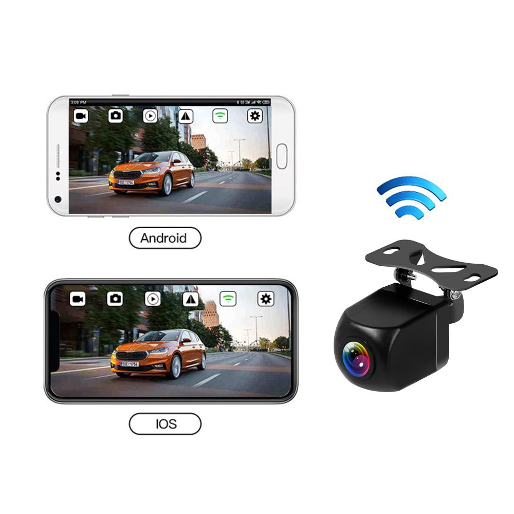 Vehicle Rear View Camera Wifi HD 170 Degree Car Rear View Camera Wireless Waterproof Wifi Backup Camera 12V 24V for Android IOS