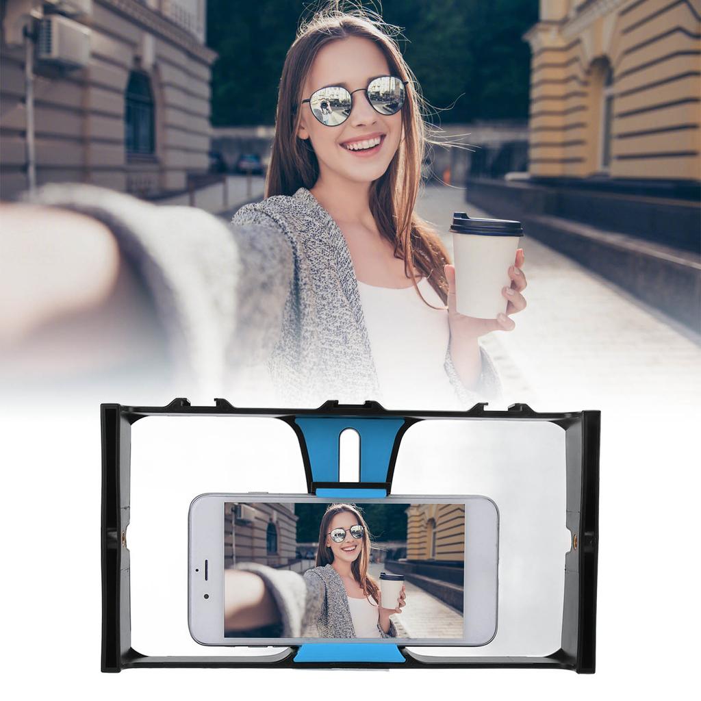 Phone Video Camera Cage ABS Portable Handheld Smartphone Video Stabilizer Rig for Livestreaming Vlog