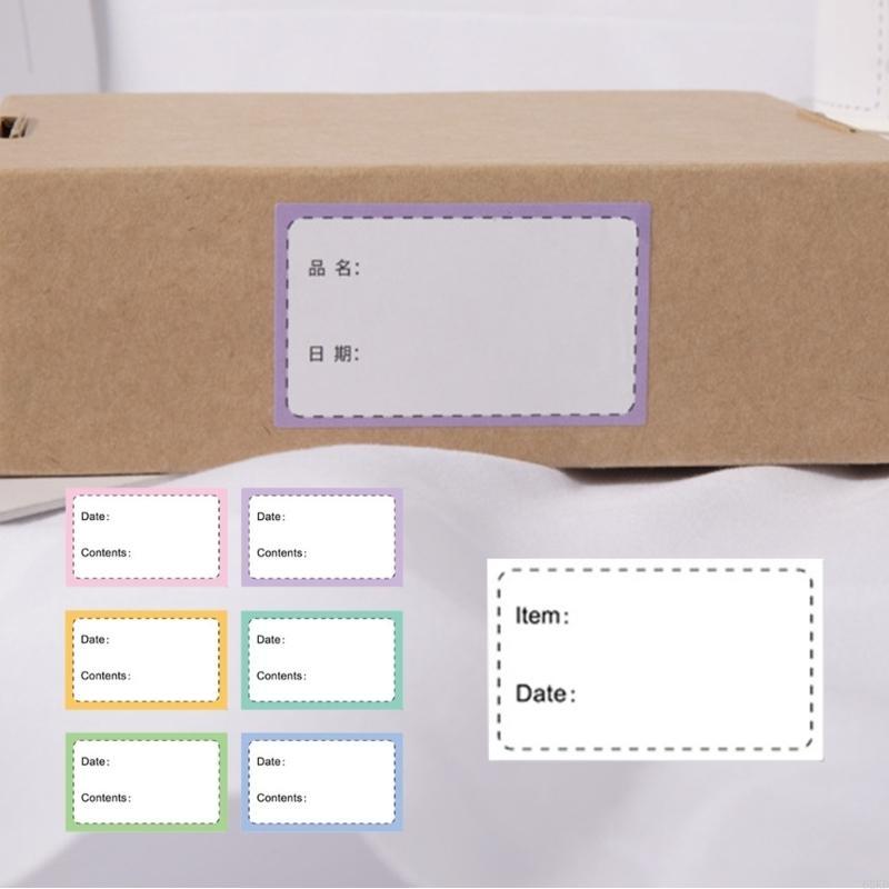62KD 250pcs Freezer Labels adhesive Labels for Food Storage Label Sticker 3x5cm