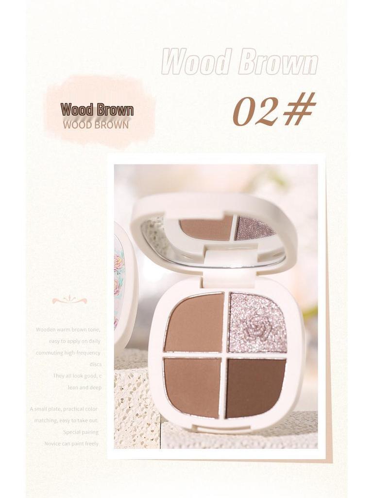 WODWOD Velvet Soft Eyeshadow Palette: Matte, Shimmer, Glitter, Long-Lasting, No-Fall Formula.