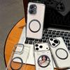 Magnetic Clear Phone Case for TECNO SPARK Go 3,POP 20 Card Insert DIY Photo Holder Soft TPU Cover