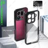 For OPPO Find X9 Pro Case For OPPO Find X9 Pro TPU Case Anti-Shockproof TPU Transparent Black Frame Case For OPPO Find X9 X9 Pro