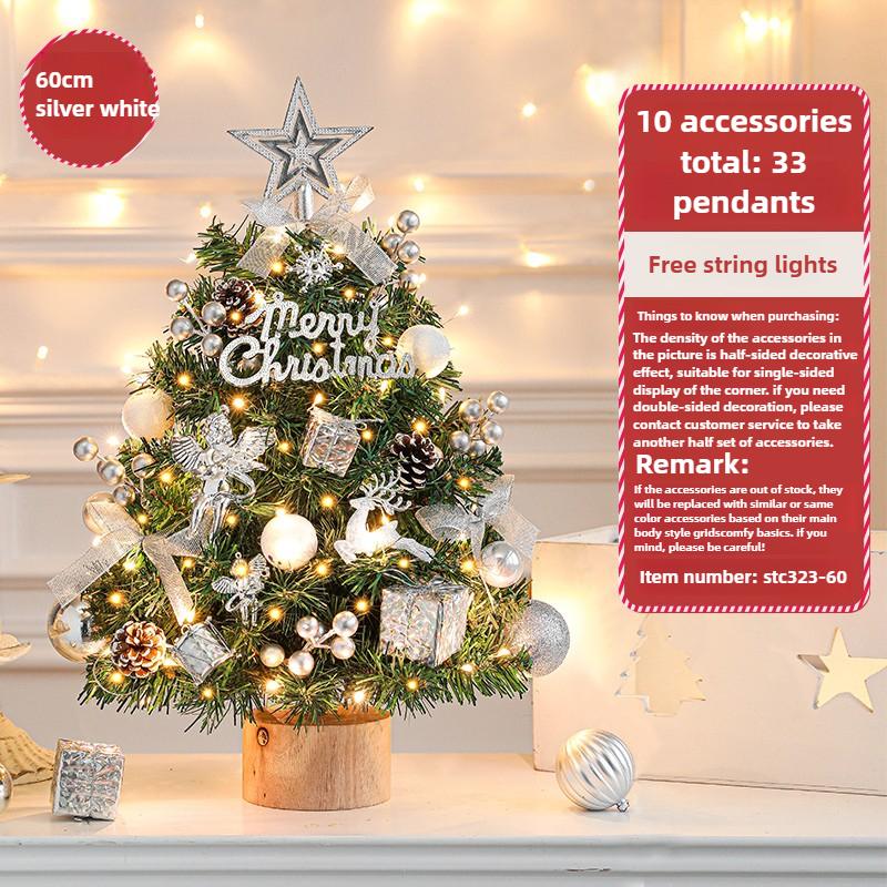 For New Christmas Tree Home Small Desktop Ornament Diy Material Packaging Decoration Christmas Decoration Mini Christmas Tree