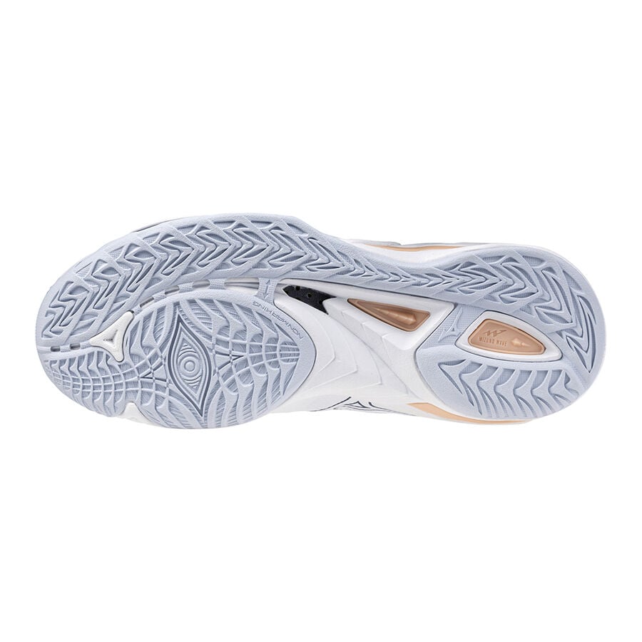 Sports Shoes Mizuno White / Navy Peony / Peach Parfait Wave Mirage 5