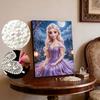 Disney Pearl Painting Frozen Purple Moon Dreamland Creative Art 5D Pearl Embroidery Cross Stitch Kit Handmade DIY Home and Room Decor Gift