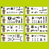 SWAT Assault Team Minifigure Set: Military Building Blocks Compatible with LEGO - Includes Soldiers, Weapons, and Sand Table for Kids.