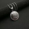 Ancient Egypt The Eye of Horus Pendant Gold Color Stainless Steel Round Necklace for Women Men Egyptian Fashion Jewelry Gift