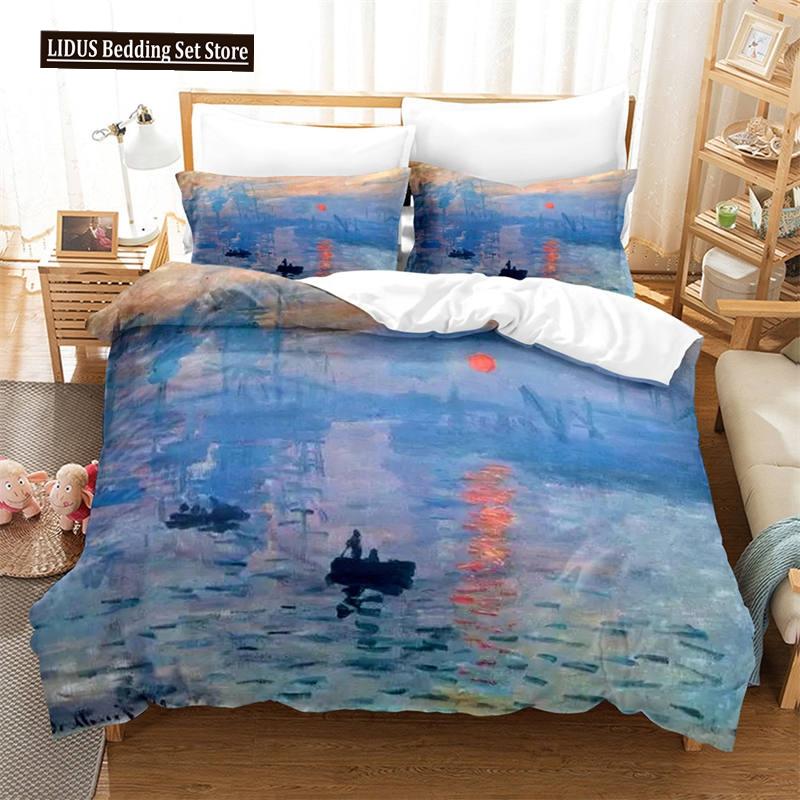 Almond Blossom By Van Gogh Duvet Cover Set Floral Flower Bedding Set For Girl Nordic Comforter Cover Queen King Size Bedding Set