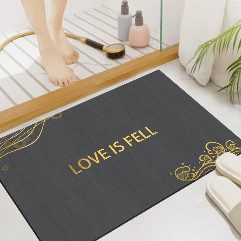 Diatom Mud Bathroom Mat: Soft, Absorbent, Non-Slip, Quick-Drying Custom Foot Mat