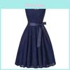 Elegante Vestito Retro Girocollo Senza Maniche con Cuciture in Pizzo, Cintura Larga e Gonna Svasata Aderente