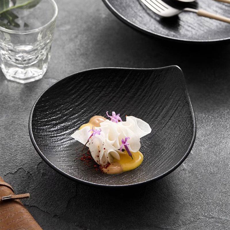 De ou Starlight Stone Pattern Deep Plate with Handle