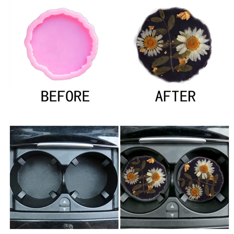 Matrițe pentru pahare Matriță neregulată din silicon pentru turnare cu rășină epoxidică Matriță pentru realizarea de obiecte decorative din rășină pentru masă de acasă, birou