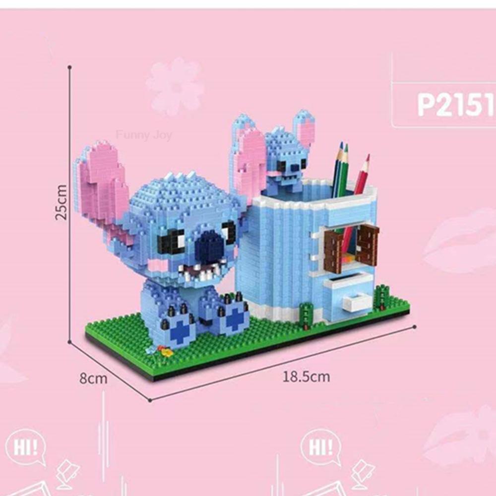 Funny Anime Figure Interstellar Bricks Small Particles Construction Bricks Assembled Puzzle Pen Holder Block Toy Kids Christmas