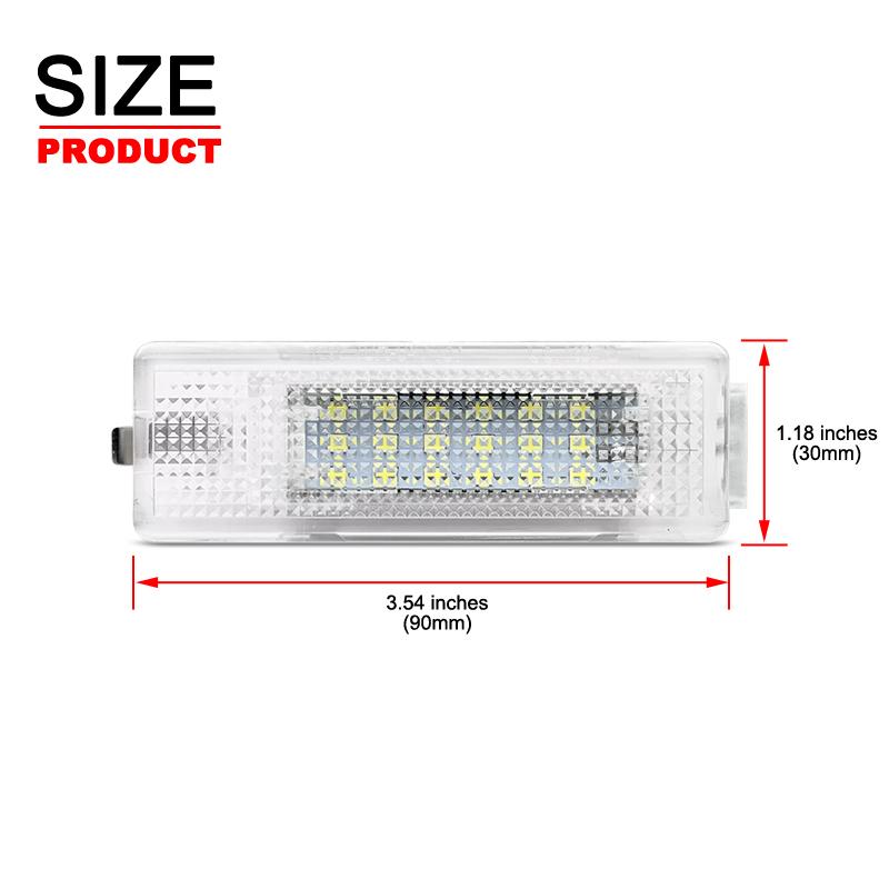 1Pcs For Seat Alhambra Altea Cordoba Ibiza Leon Toledo White LED Luggage Trunk Light