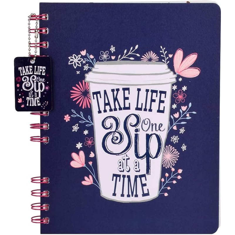 Doodle Morning Glory A5 Size Notebook, 80GSM (Multicolour)