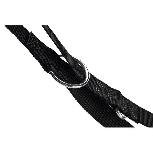 Hunter adjustable dog leather leash London black 10/200