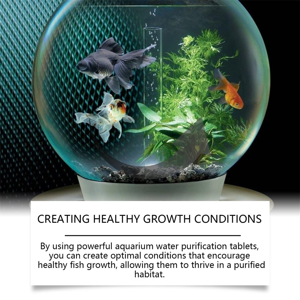 Fish Tank Water Clarifier Tablets,Fast-Acting Fish Tank Cleaning Solution,Aquarium Water Clarifier For Fish Tanks