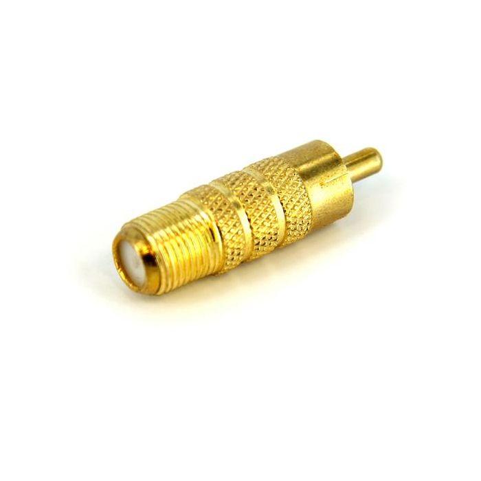 A/V-Adapter - STARTECH - RCACOAXMF - 1 x F-Buchse - 1 x Cinch-Stecker - Vergoldet
