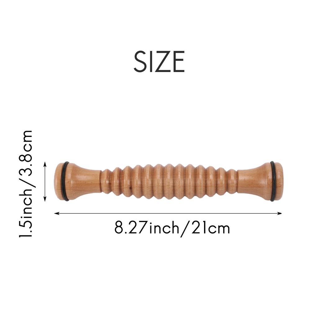 Dovhmoh Ballet Foot Massager, Instep Shaper, Foot Roller, Wooden Foot Roller, Relaxation Decompressor, Solid