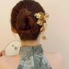 Tassel Metal U Shape Hair Stick Gold Hanfu Hairpin Antique   For Girl