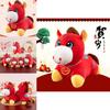 Traditional Horse Plush Toy With Pp Cotton Fill For Chinese New Year Celebration Gift