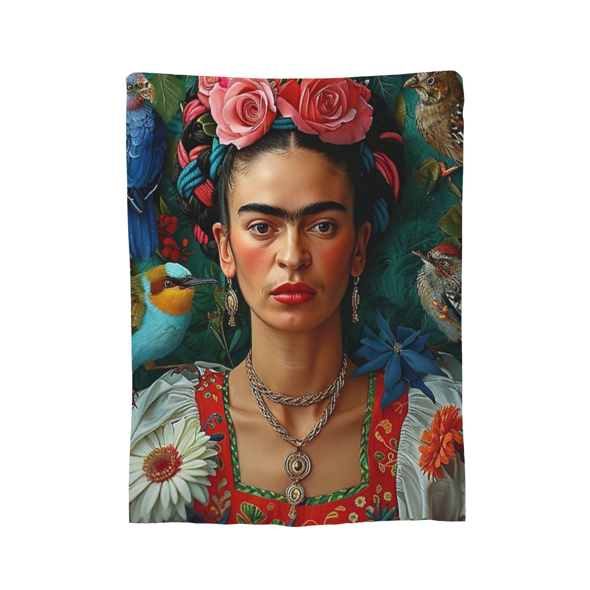 

F-Frida K-Kahlo Mexican Artist Kahloo Blankets Flannel Awesome Warm Throw Blankets for Chair Covering Sofa Summer 150x200cm