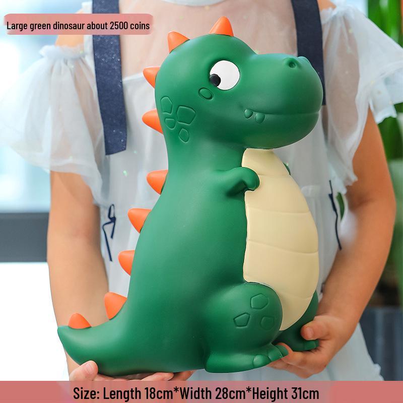 

Мультяшная копилка в виде динозавра - Ударопрочный виниловый накопитель денег, Идеально подходит для Дня защиты детей, Дня святого Валентина, Подарков на день рождения Piggy Bank