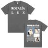 Singer Rosalia LUX New Album Tour Graphic T Shirt Men Women Vintage Aesthetic Short Sleeve Tshirt Cozy Summer 100 Cotton Shirt