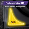 For Leapmotor B10 2025 Safety Reflective Sticker Door Warning Sticker Exterior Modification Accessories
