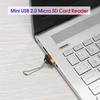 Mini USB 2.0 Micro SD Memory Card Reader High Speed Adapter with Keychain Portable Card Reader Laptop Accessories