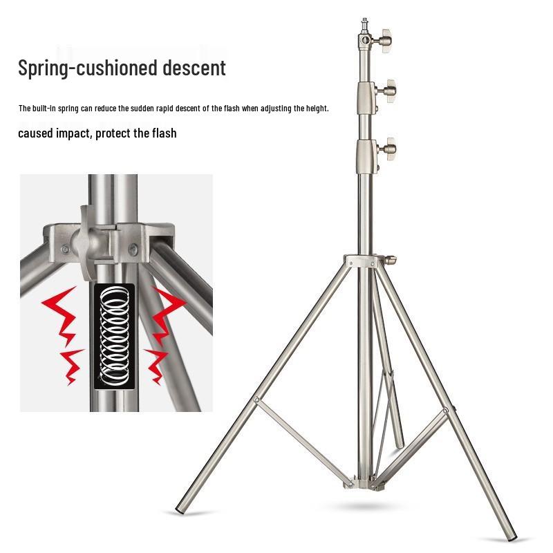 2.8M Stainless Steel Multifunctional Photography & Broadcast Tripod Stand