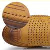 Non-slip Hollow Men's Shoes Breathable Cave Leather Shoes Casual Shoes Men's Soft Shoes